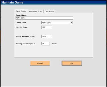 Maintain game price per ticket