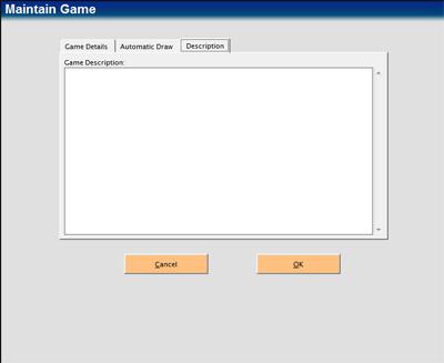Maintain game description