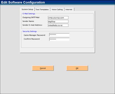 System setup