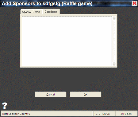 Sponsor Description